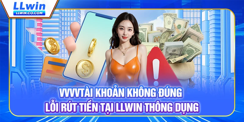 Tài khoản không đúng - Lỗi rút tiền tại LLWIN thông dụng Tài khoản không đúng - Lỗi rút tiền tại LLWIN thông dụng