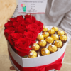 corazon de rosas flores mas chocolates lovenow